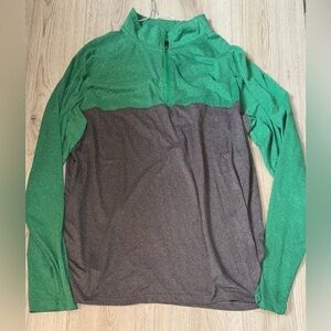 Colosseum Green and Gray Zip Up sweatshirt